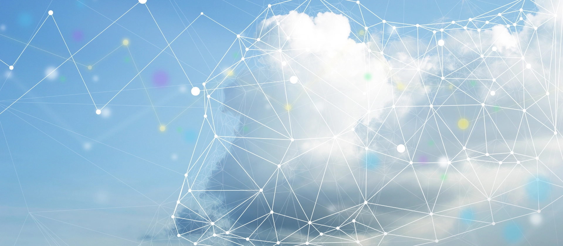 Cloud Hauptseite Visual Wolke mit Gitternetz