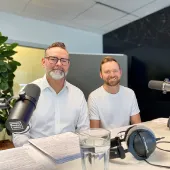 Henrik Büttgen und Jan Haas bei der Aufnahme von Folge 21 „Zahlungsverkehr der Zukunft – Wie digitale Lösungen Sicherheit neu definieren