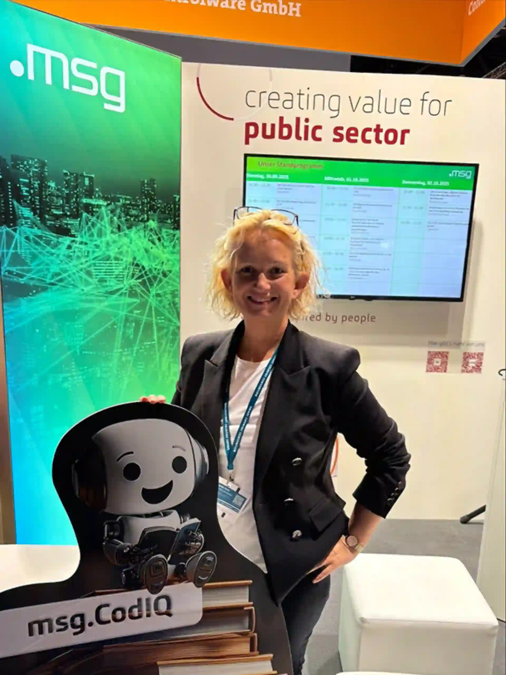 Frauenpower am msg Stand