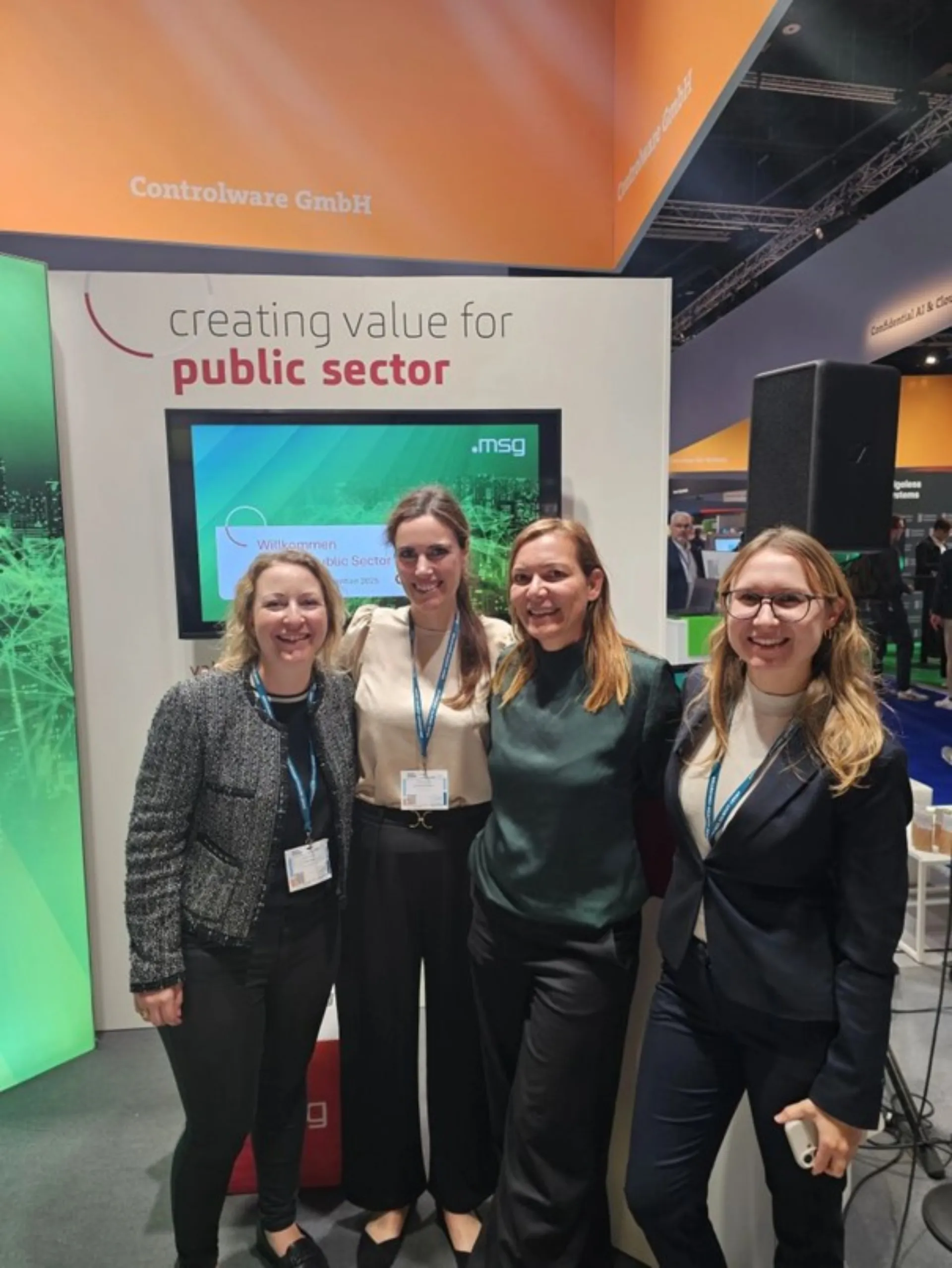 Frauenpower am msg Stand