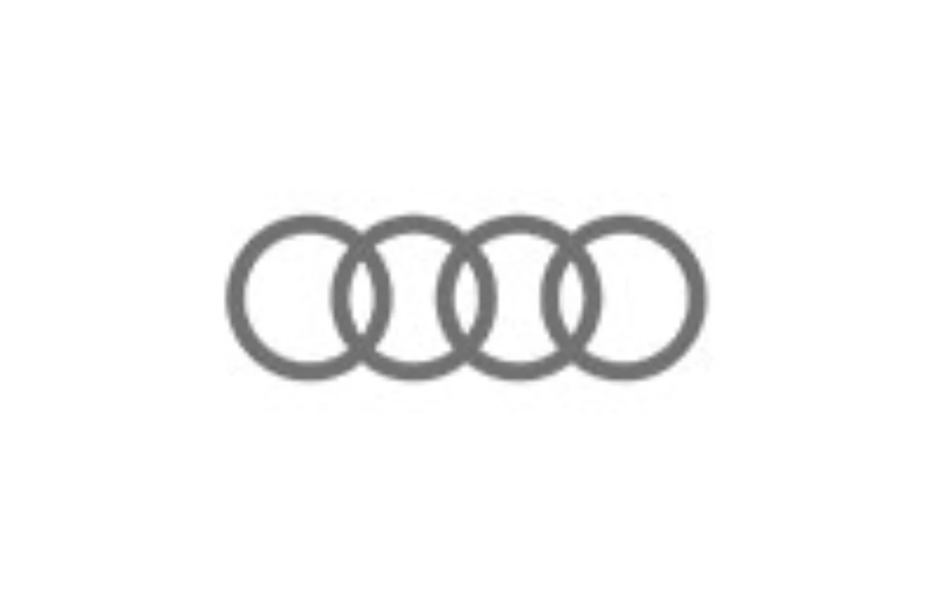 Logo Audi in grau