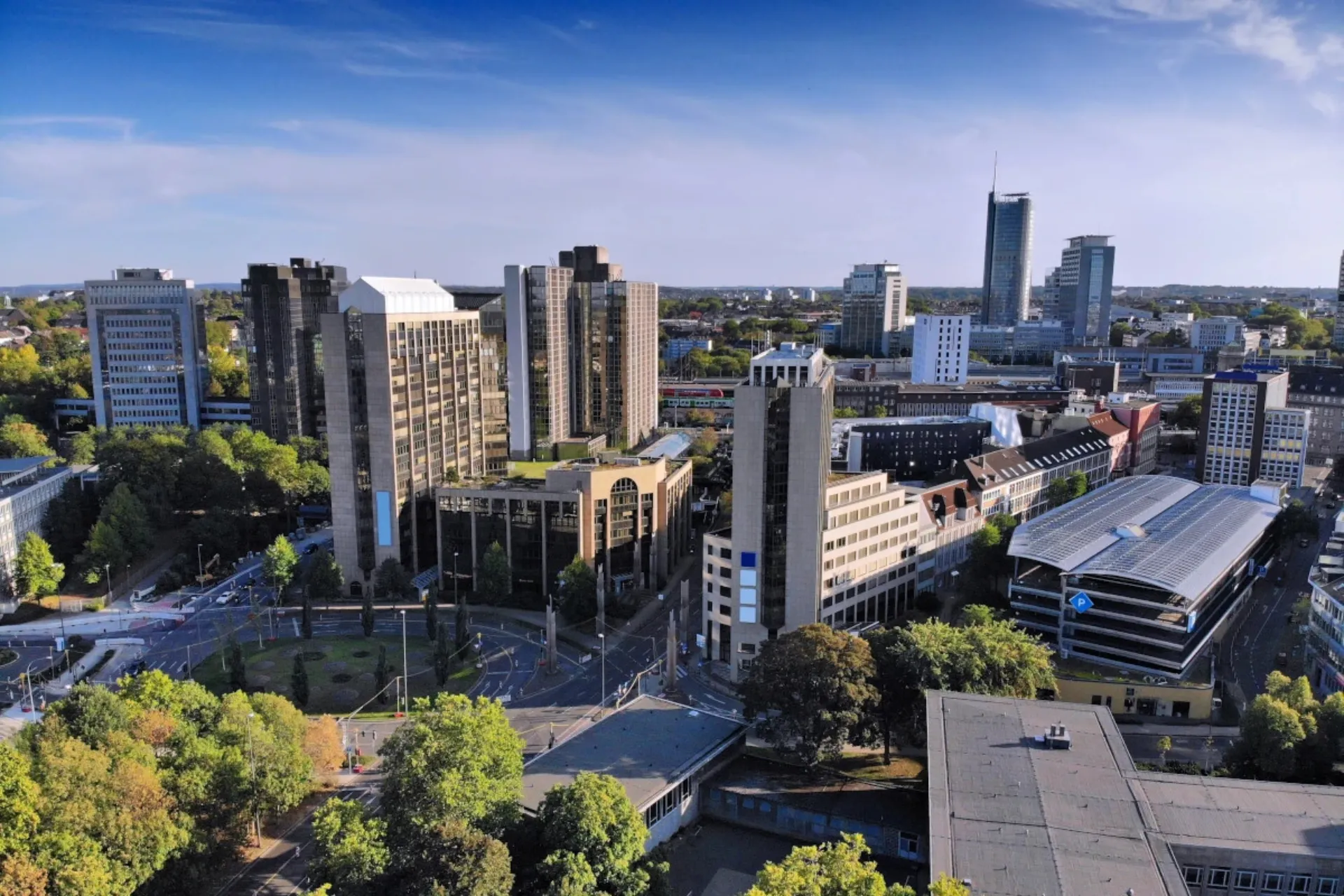 Skyline der Stadt Essen
